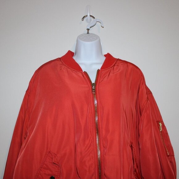 ASOS Bomber Jacket - Orange - Picture 3 of 9